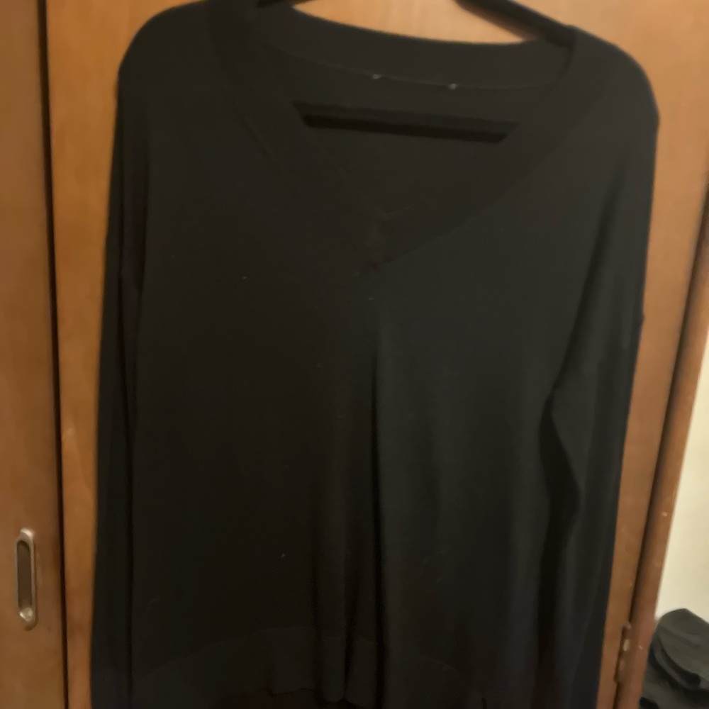 Black V-Neck Sweater